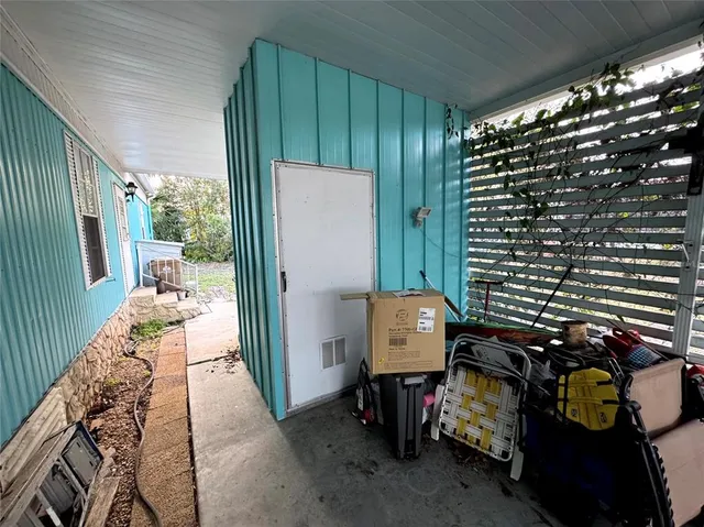 a view of storage and utility room
