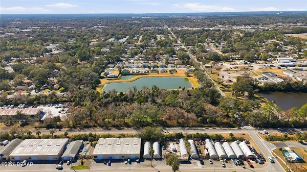an aerial view of a city