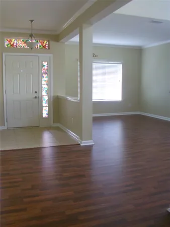 a view of livingroom with hardwood floor and window
