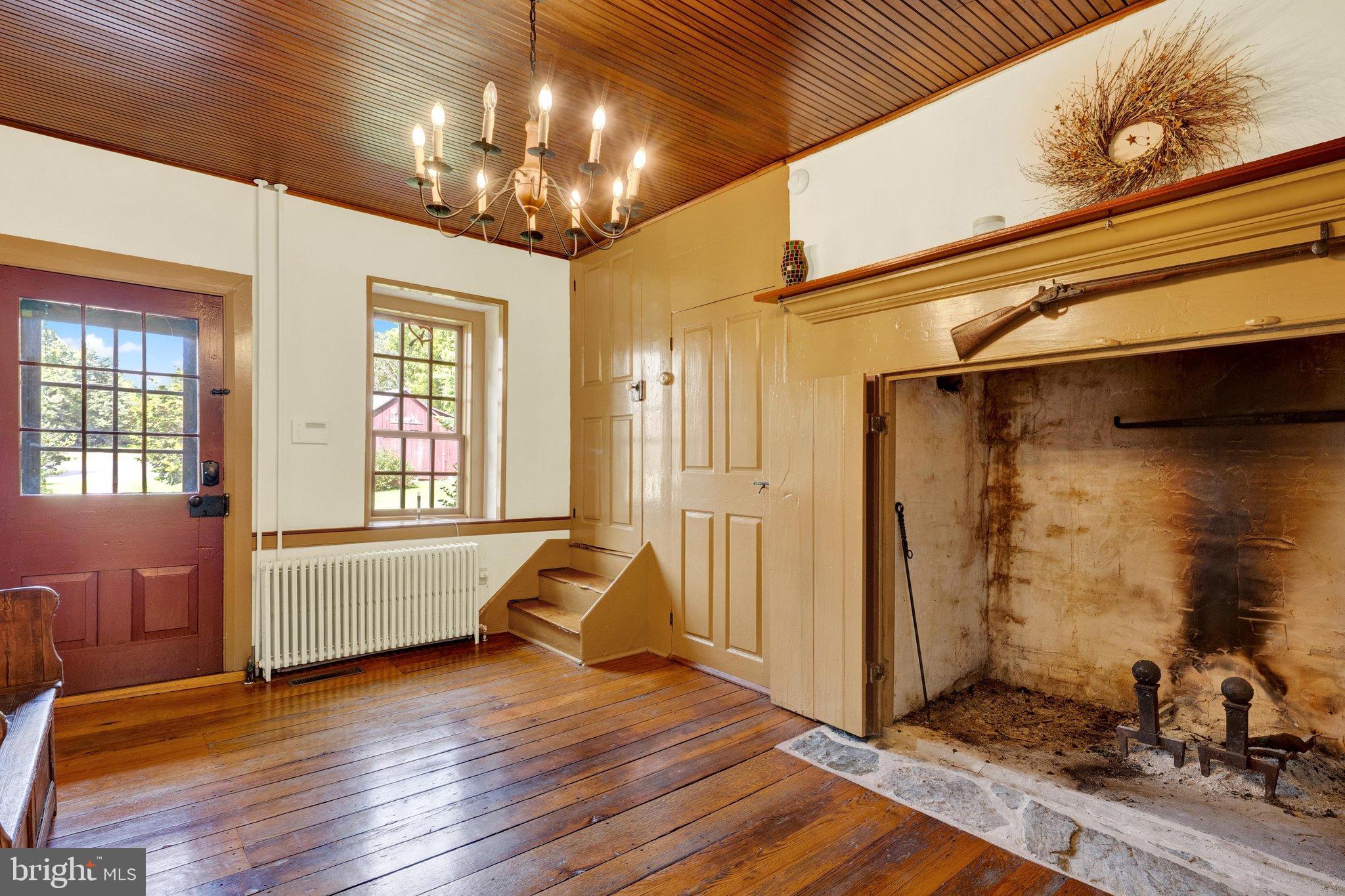 198 Blacksmith Road Oley, PA 19547 - Photo 4 of 43 Walk-In Wood Burning Fireplace