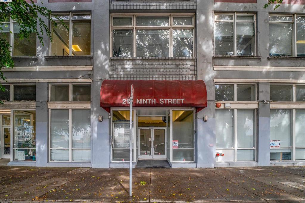 a view of a building with a entrance