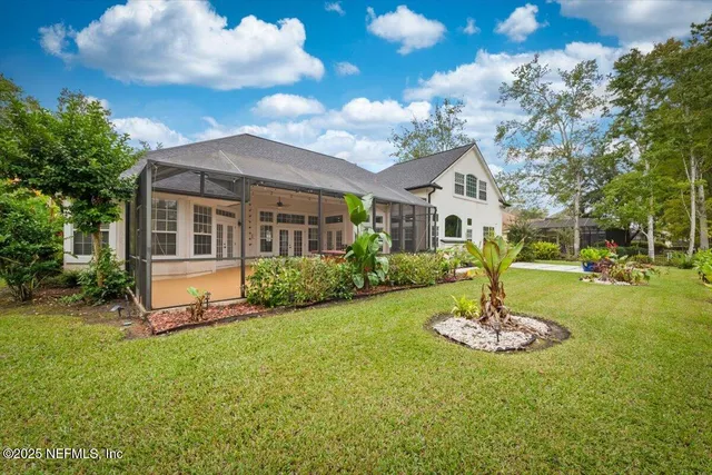 a view of a park with swings and slides