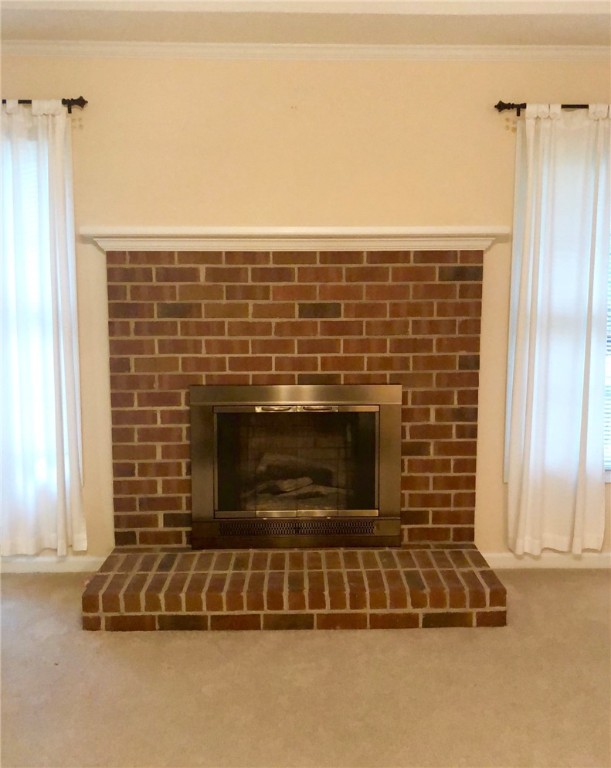 130 Holly Ridge Drive Anderson, SC 29621 - Photo 9 of 33 The brick fireplace in the great room.