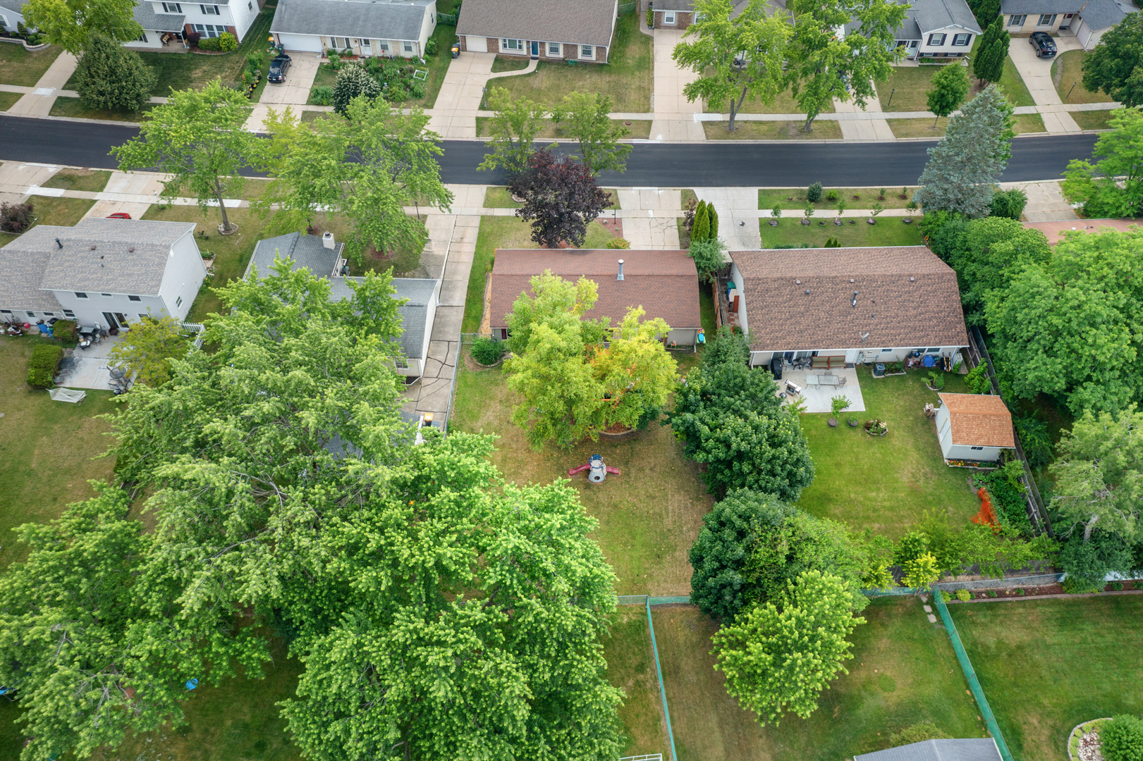 211 David Drive Streamwood, IL 60107 - Photo 21 of 24 an aerial view of a house with outdoor space and street view