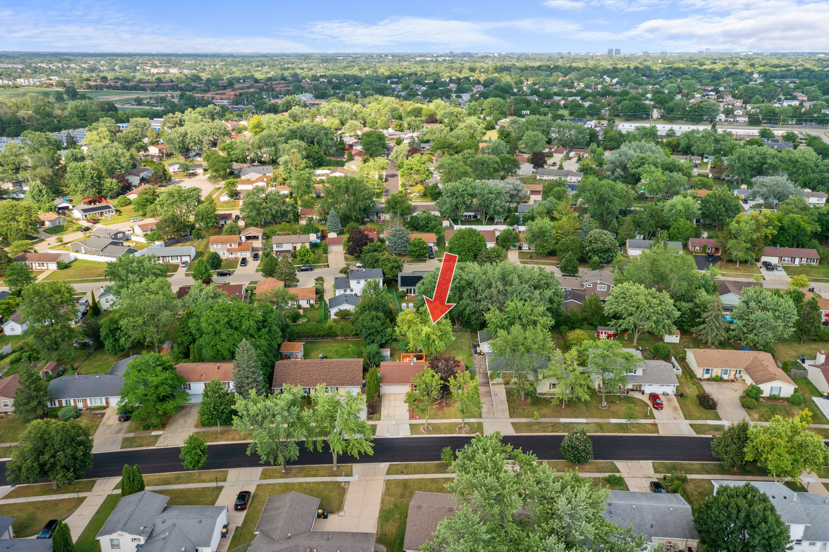 211 David Drive Streamwood, IL 60107 - Photo 23 of 24 an aerial view of residential houses with outdoor space and street view