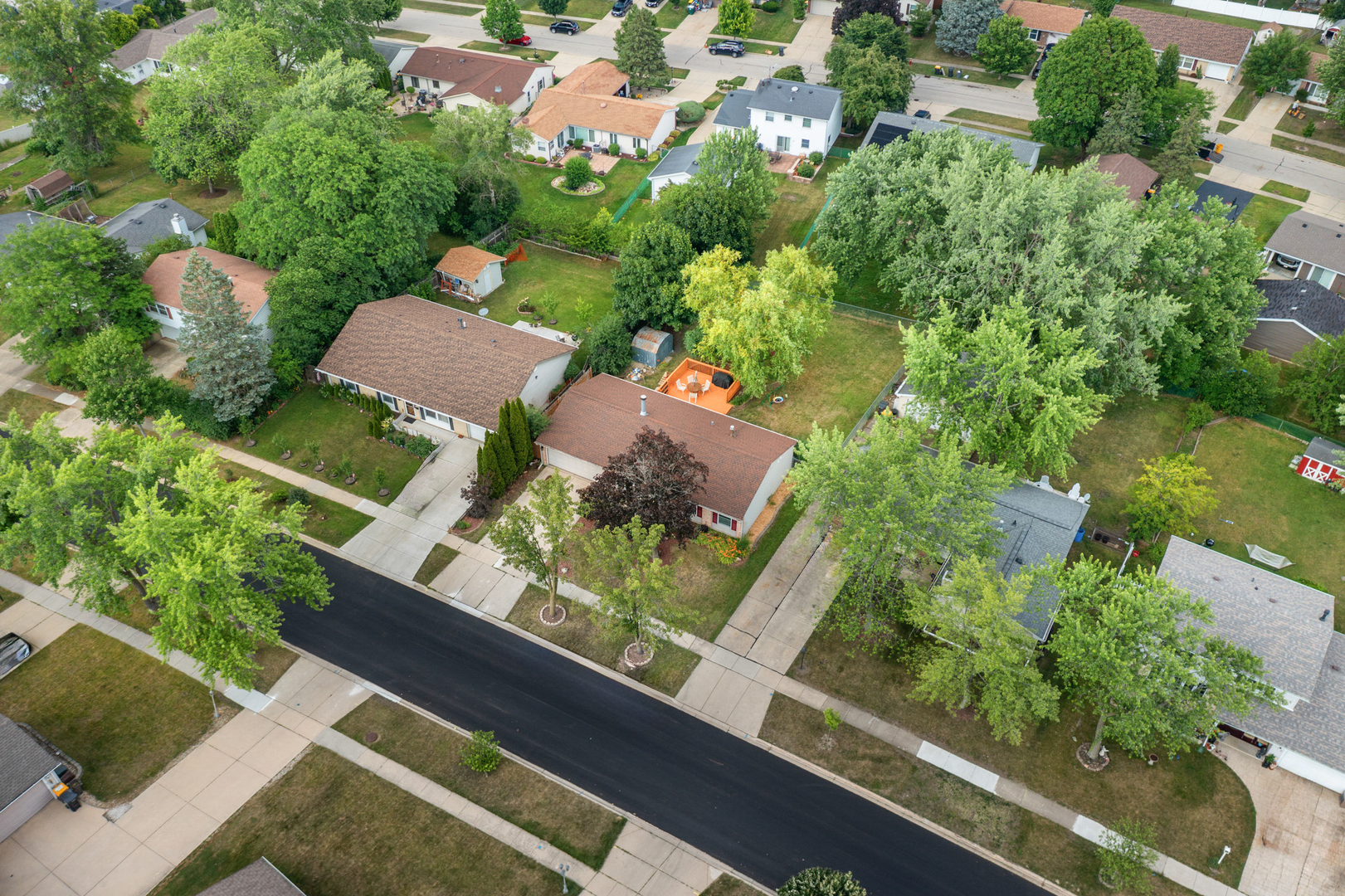 211 David Drive Streamwood, IL 60107 - Photo 24 of 24 an aerial view of house with yard