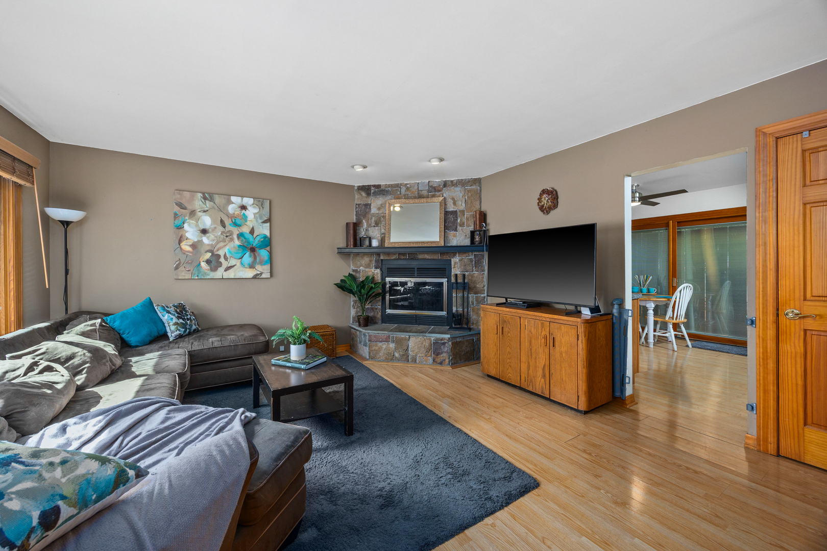 211 David Drive Streamwood, IL 60107 - Photo 4 of 24 a living room with furniture and a flat screen tv