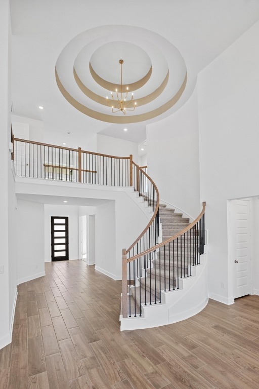320 Buckaroo Drive Georgetown, TX 78633 - Photo 2 of 31 a view of entryway and hall with wooden floor
