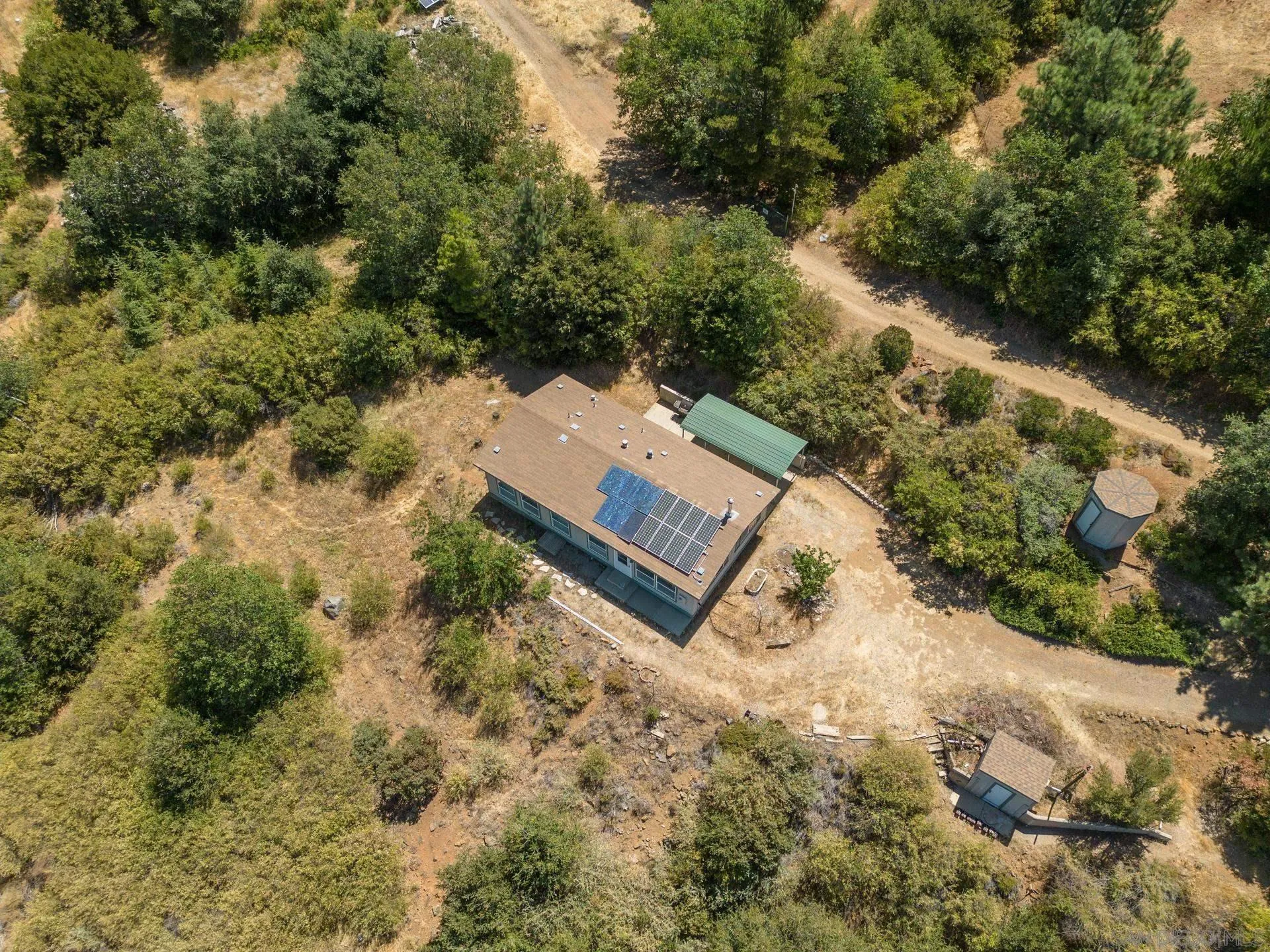 5017 Acorn Patch Road Julian, CA 92036 - Photo 7 of 12 an aerial view of a house with a yard