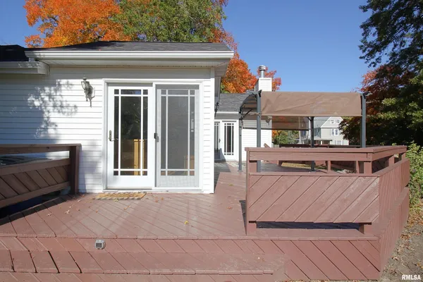 a view of a house with a patio