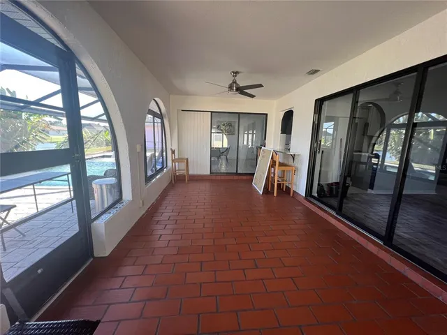 a backyard of a house