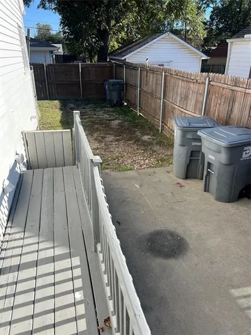 a view of outdoor space and deck