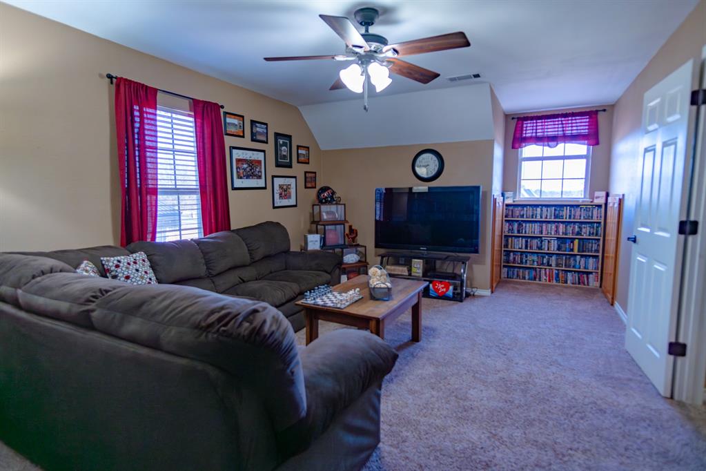 733 Ridgeview Drive Sherman, TX 75090 - Photo 31 of 40 a living room with furniture a flat screen tv and a window