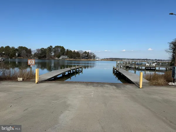 a view of a lake with a mountain in the background