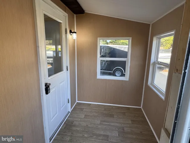 a view of an entryway door