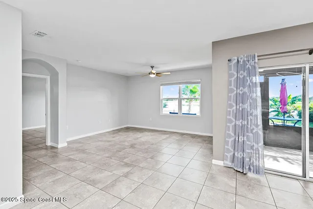 a view of an entryway with a door