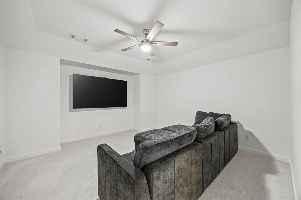 1807 Gateway Lane Van Alstyne, TX 75495 - Photo 24 of 33 a living room with furniture and a flat screen tv
