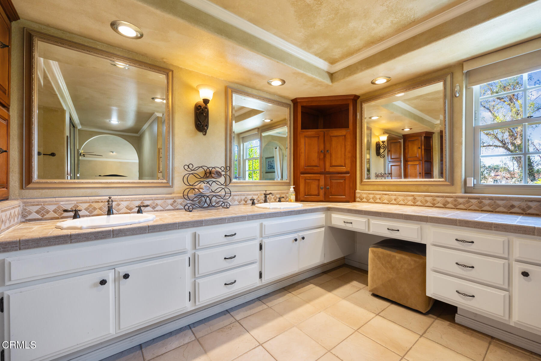 22671 Cheryl Way Lake Forest, CA 92630 - Photo 30 of 51 a bathroom with a granite countertop sink mirror and