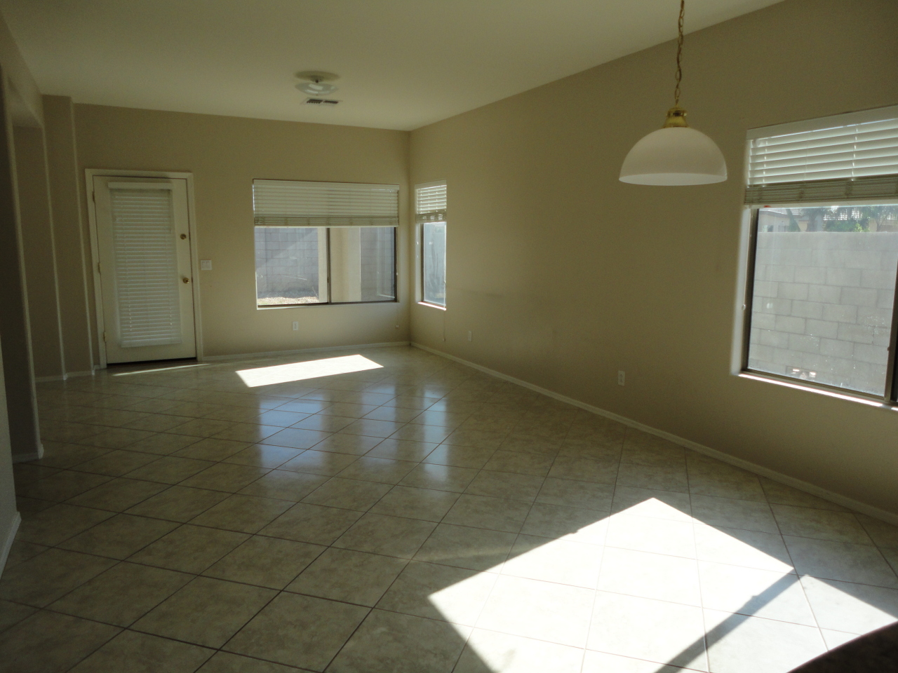 dining area and family room