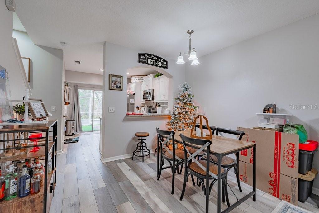 15856 Fishhawk View Drive Lithia, FL 33547 - Photo 9 of 31 a view of a dining room with furniture and wooden floor