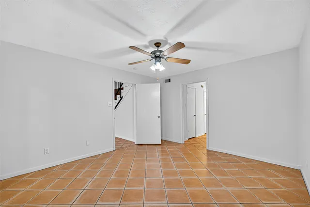 a view of a hardwood & an entryway