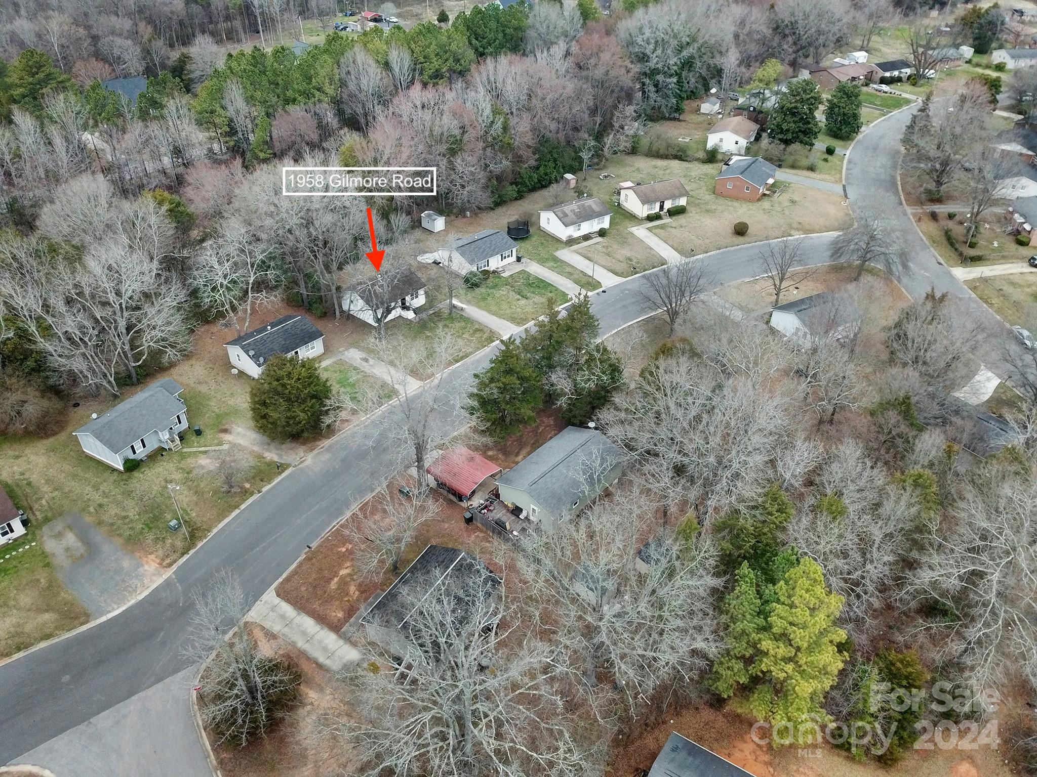 1958 Gilmore Road Rock Hill, SC 29730 - Photo 6 of 7 an aerial view of a house with a yard
