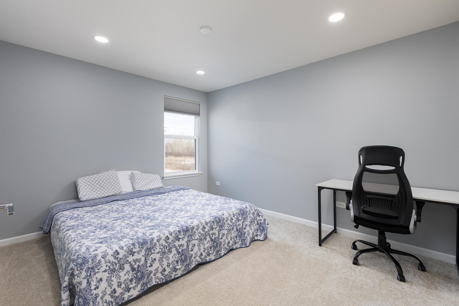 1127 Hibbard Road Naperville, IL 60563 - Photo 42 of 84 a bedroom with a bed and a desk