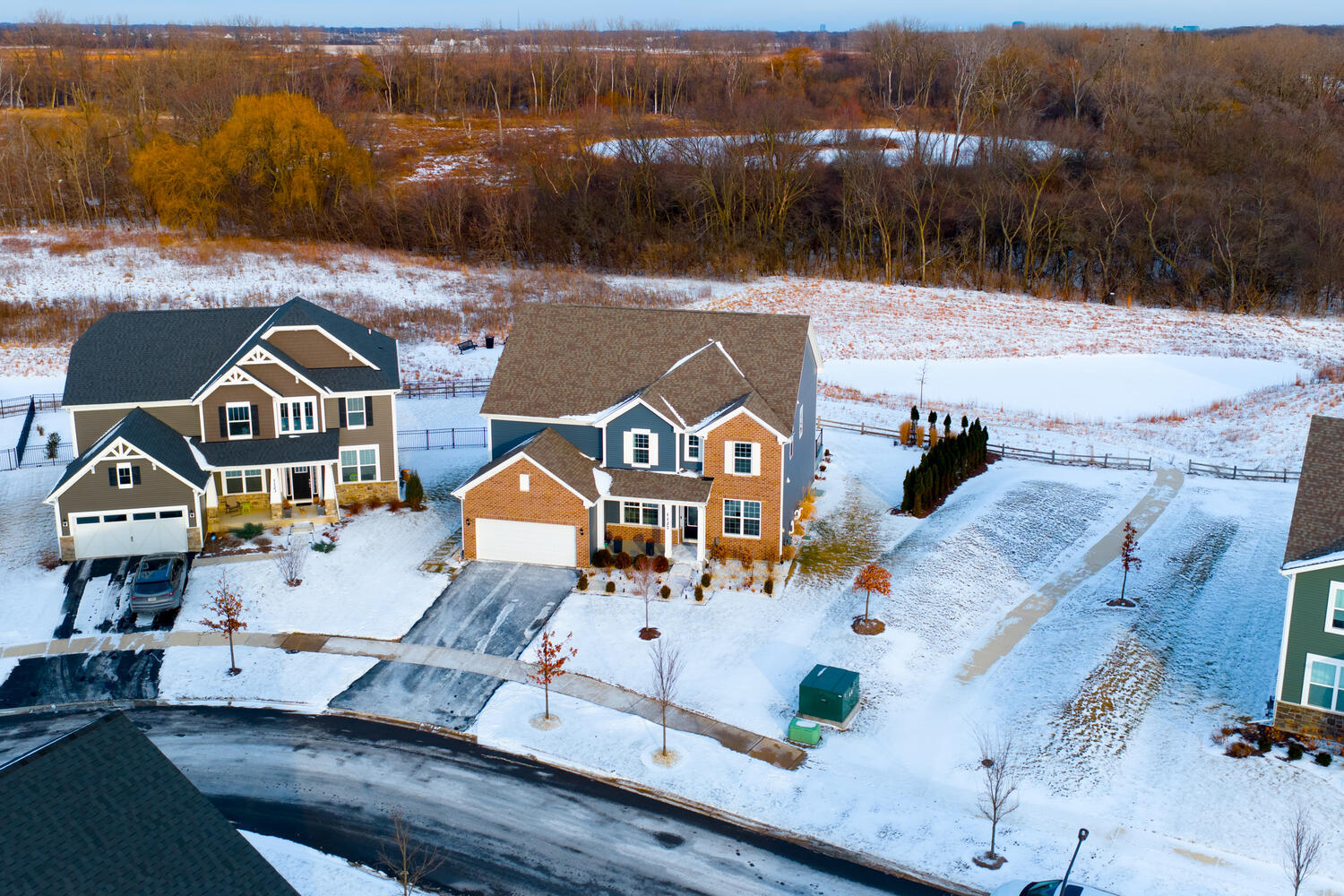 1127 Hibbard Road Naperville, IL 60563 - Photo 57 of 84 an aerial view of residential houses with outdoor space