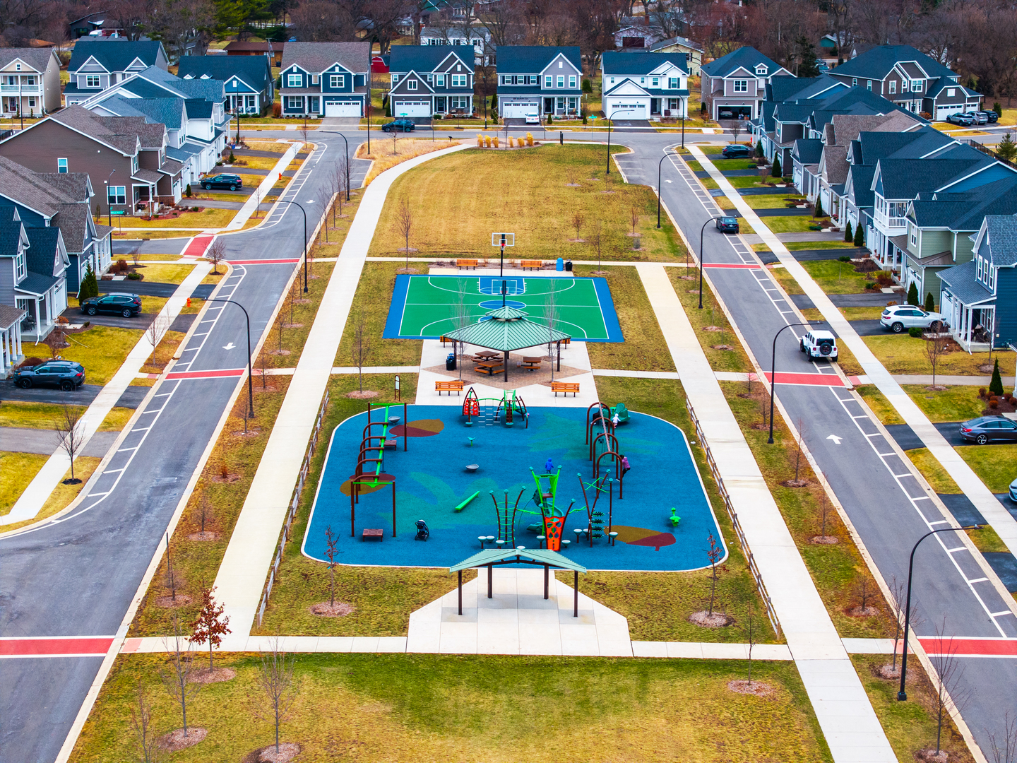 1127 Hibbard Road Naperville, IL 60563 - Photo 77 of 84 a view of a swimming pool with a lawn chairs