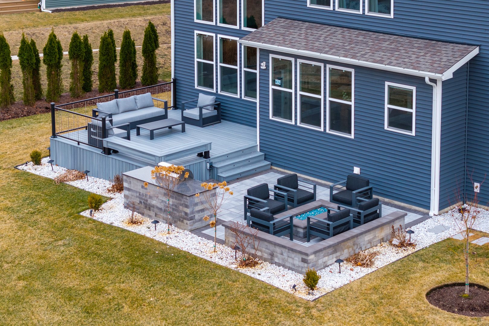 1127 Hibbard Road Naperville, IL 60563 - Photo 82 of 84 a view of a house with backyard water and porch