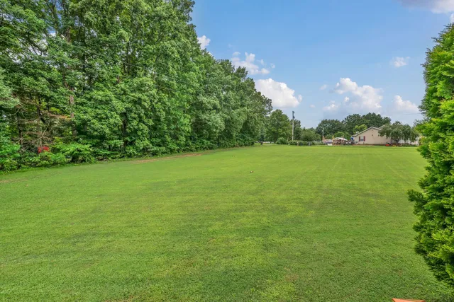 a kitchen with a refrigerator a stove top oven and cabinets