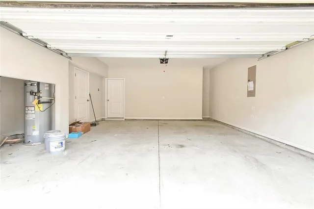 a view of a livingroom with wooden floor