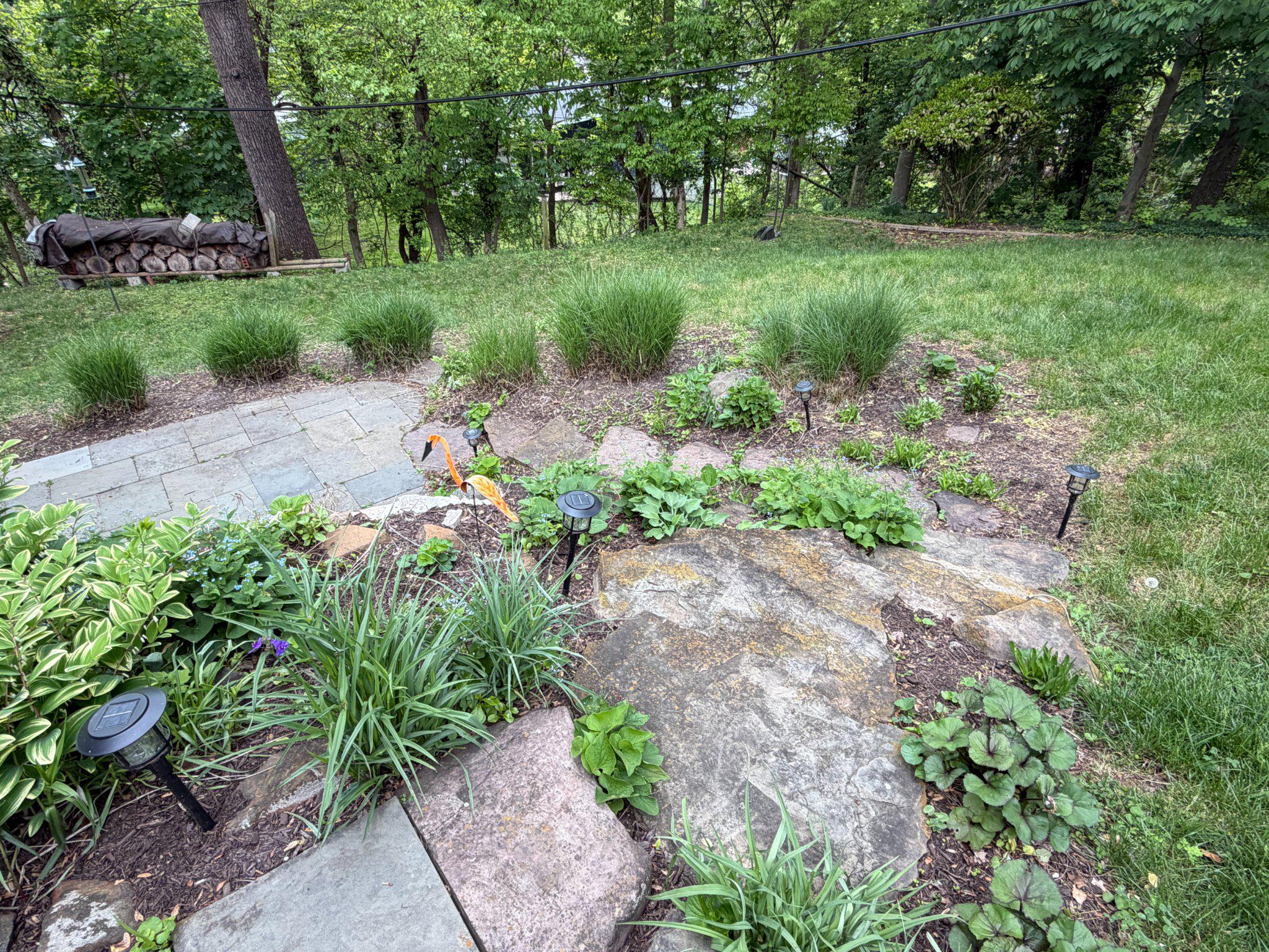 5716 Rusk Avenue Baltimore, MD 21215 - Photo 45 of 48 Stone path and patio from above