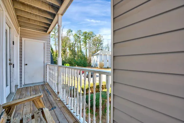 a view of a balcony