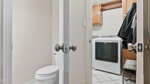 a view of a room with racks