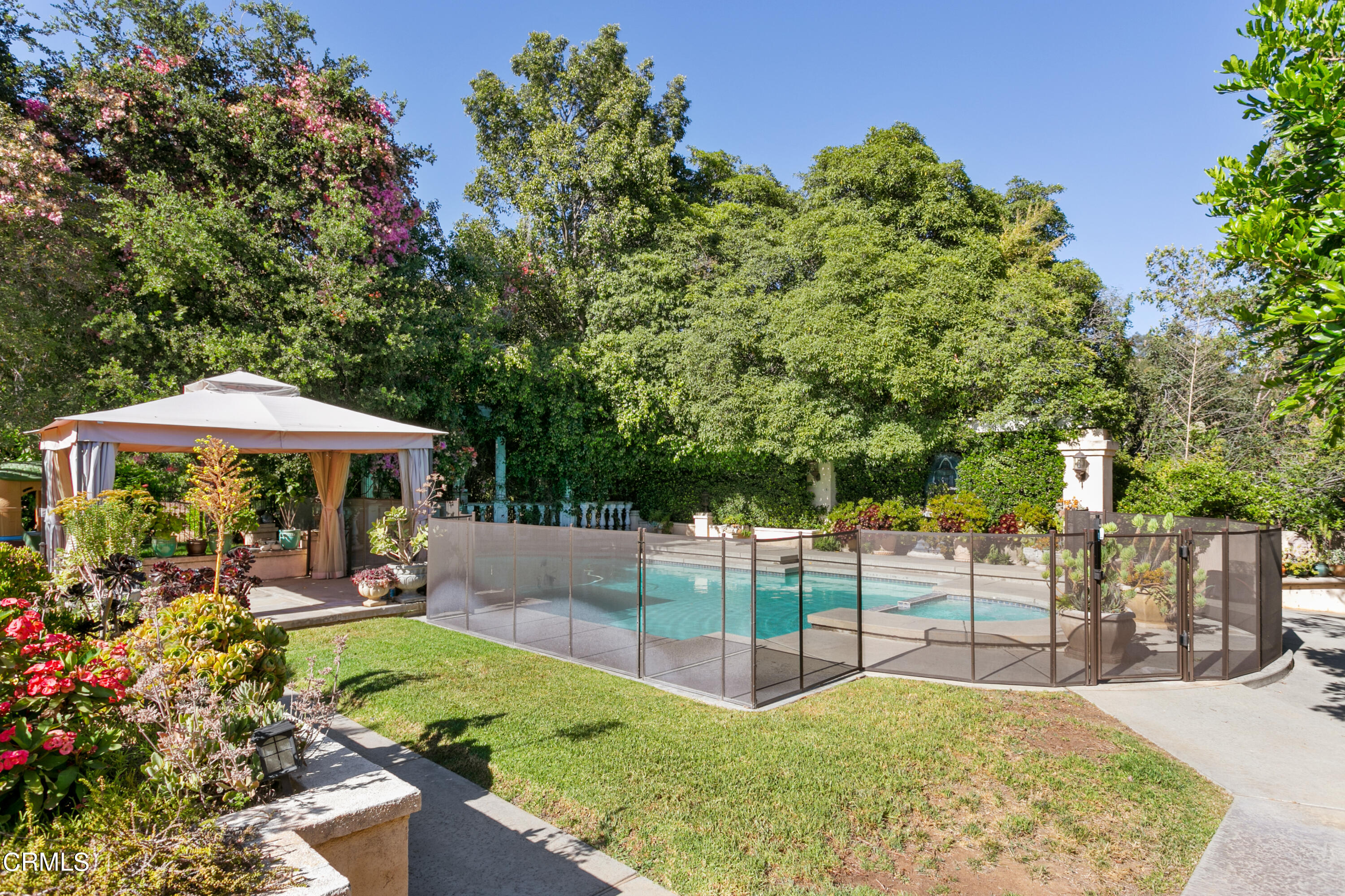 673 Deodar Lane Bradbury, CA 91008 - Photo 15 of 25 a view of a backyard with sitting area