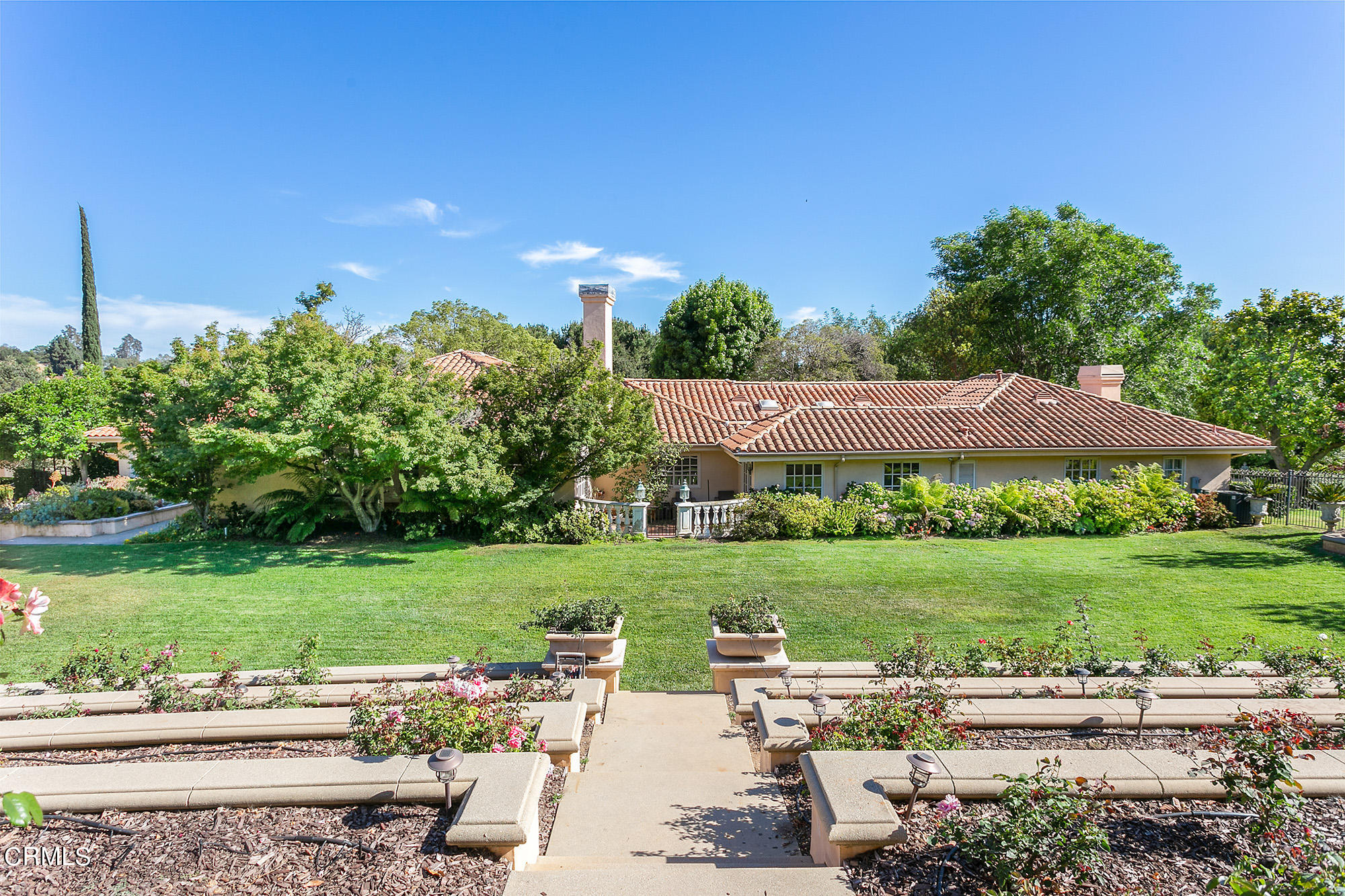 673 Deodar Lane Bradbury, CA 91008 - Photo 18 of 25 a view of a big yard with plants and large trees