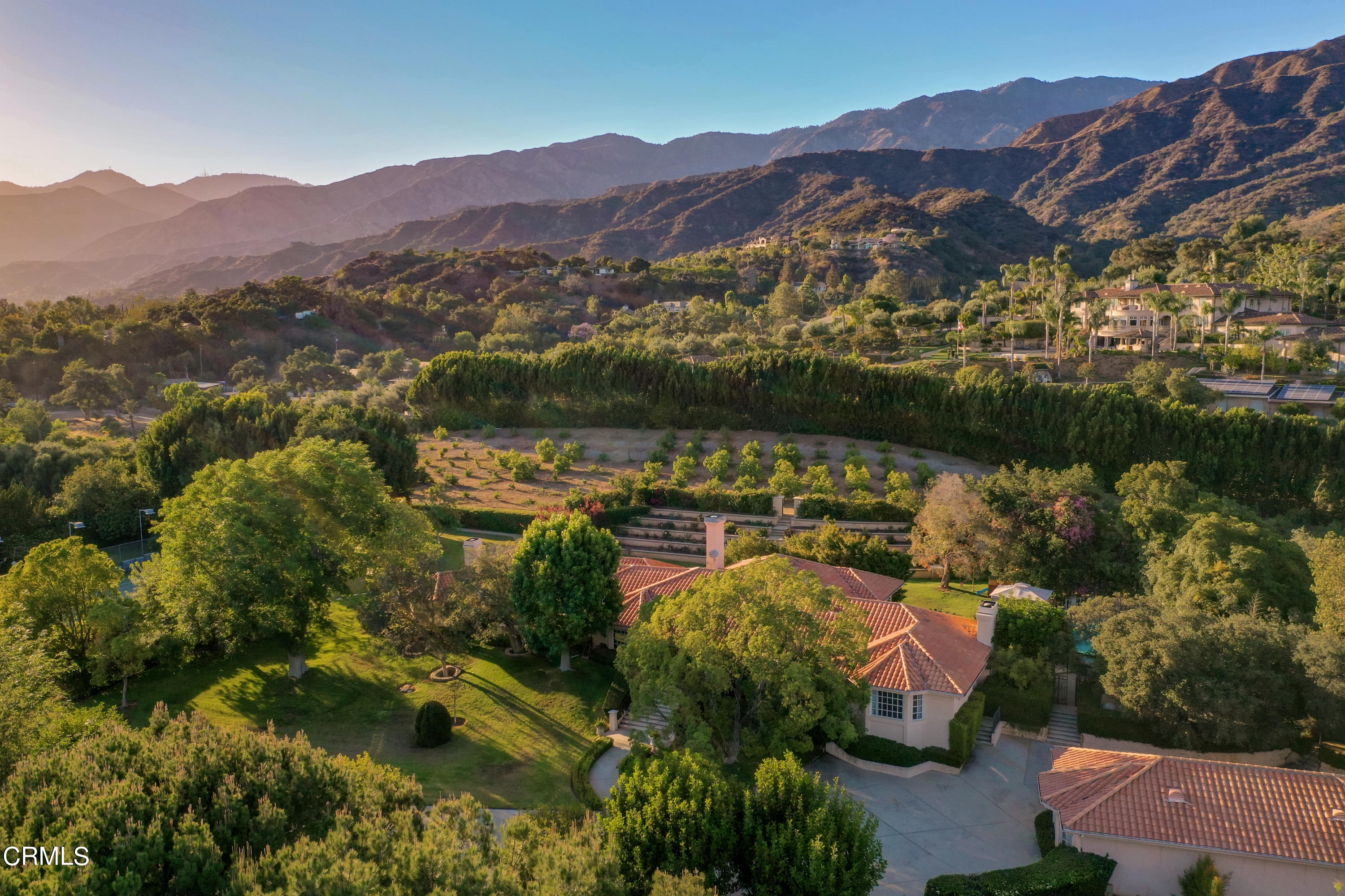 673 Deodar Lane Bradbury, CA 91008 - Photo 4 of 25 an aerial view of lake residential house and mountain view