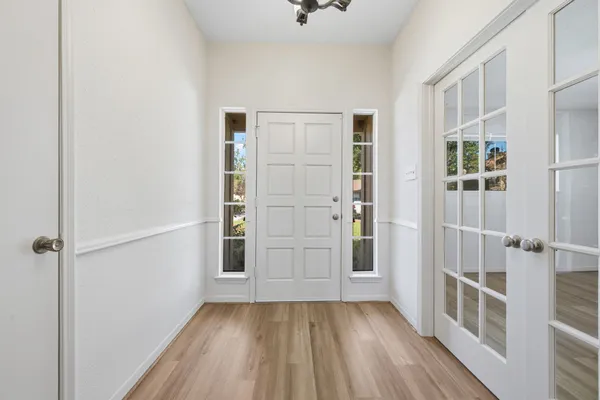 wooden floor in an empty room