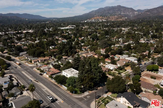 an aerial view of a city
