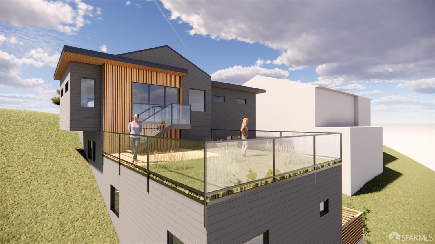 6716 Charing Cross Road Berkeley, CA 94705 - Photo 3 of 11 a view of a balcony with floor to ceiling windows