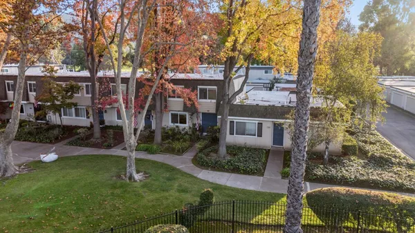 an aerial view of a houses