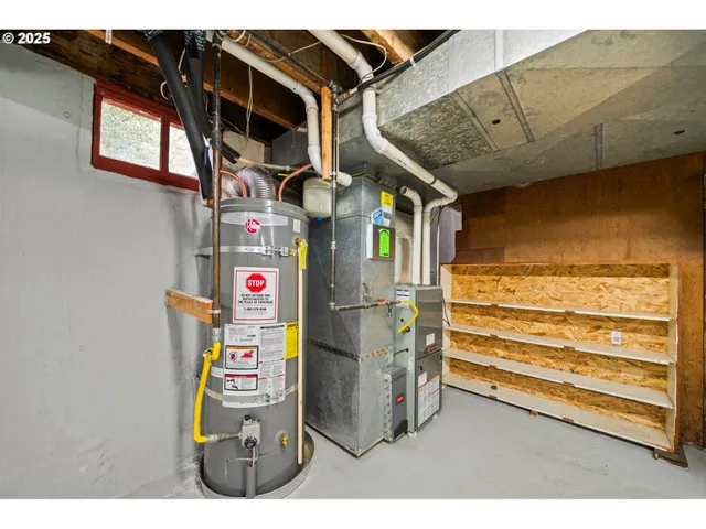 a view of storage and utility room