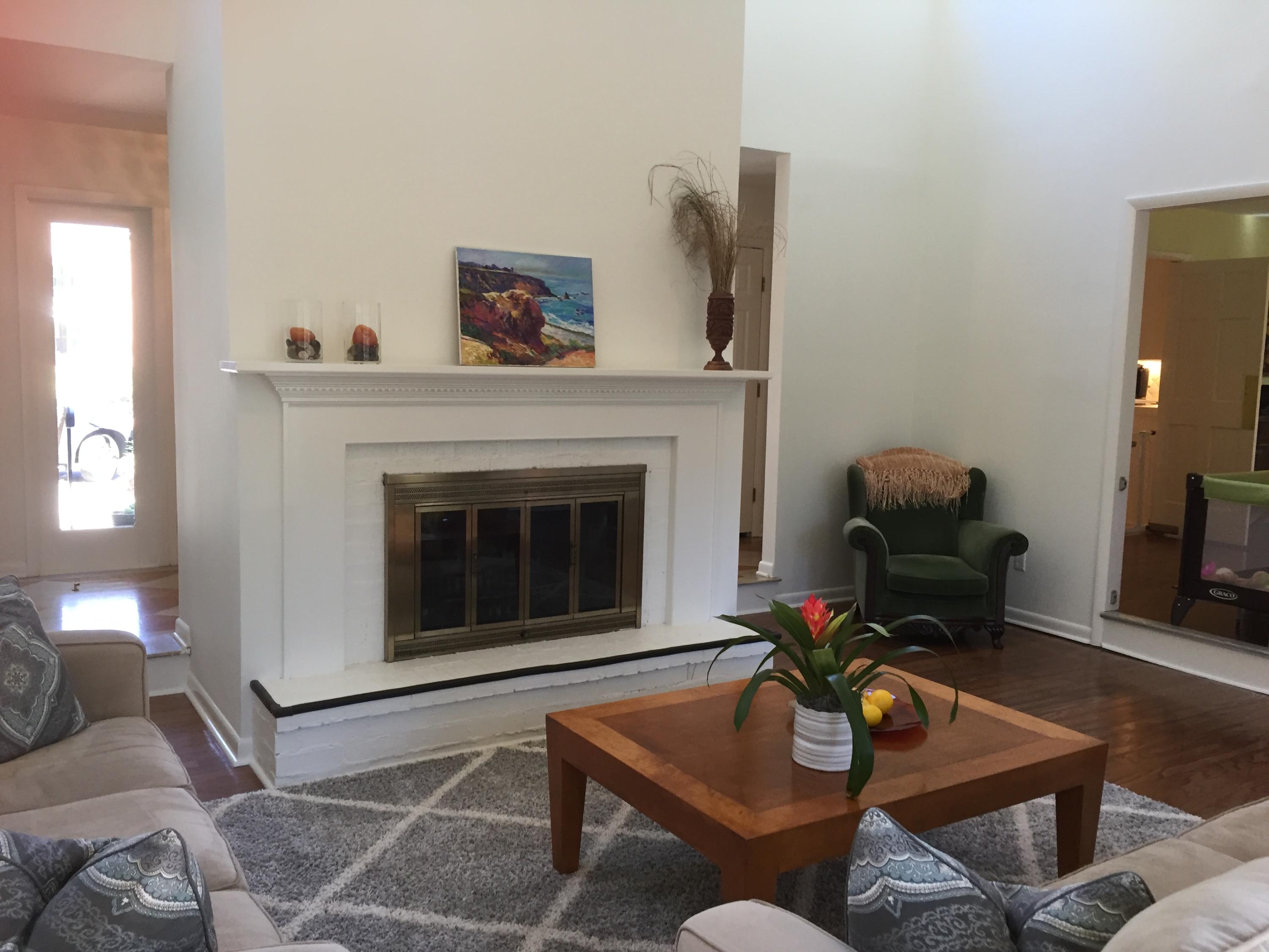Great room with fireplace