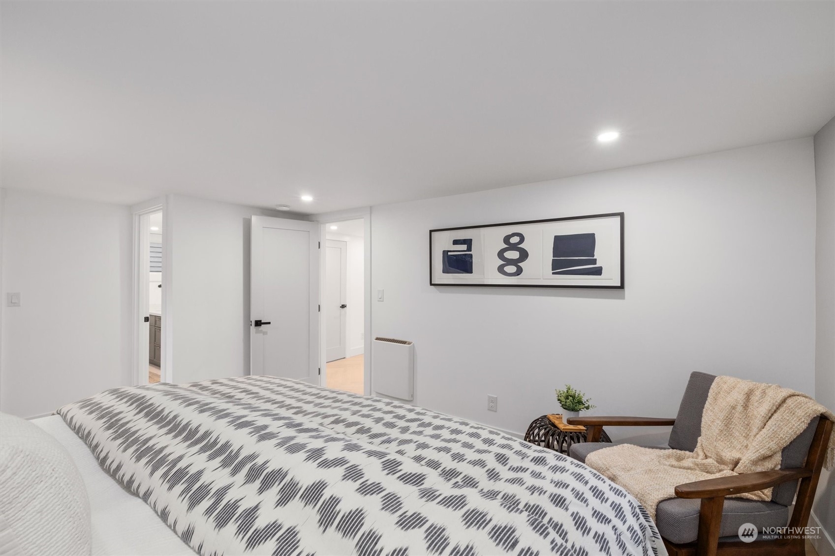 3934 Interlake Avenue North Seattle, WA 98103 - Photo 30 of 40 a bedroom with a bed and a couch