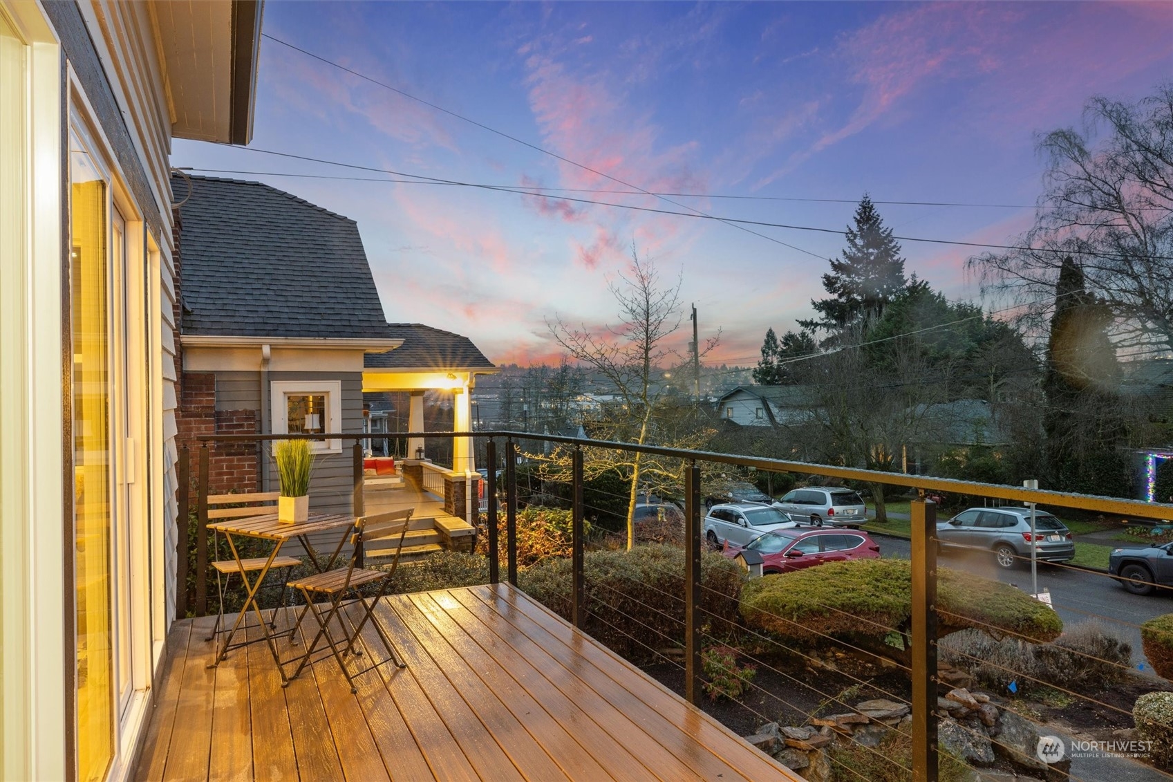 3934 Interlake Avenue North Seattle, WA 98103 - Photo 36 of 40 a view of balcony and deck with wooden floor