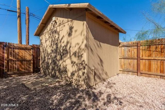 a backyard of a house