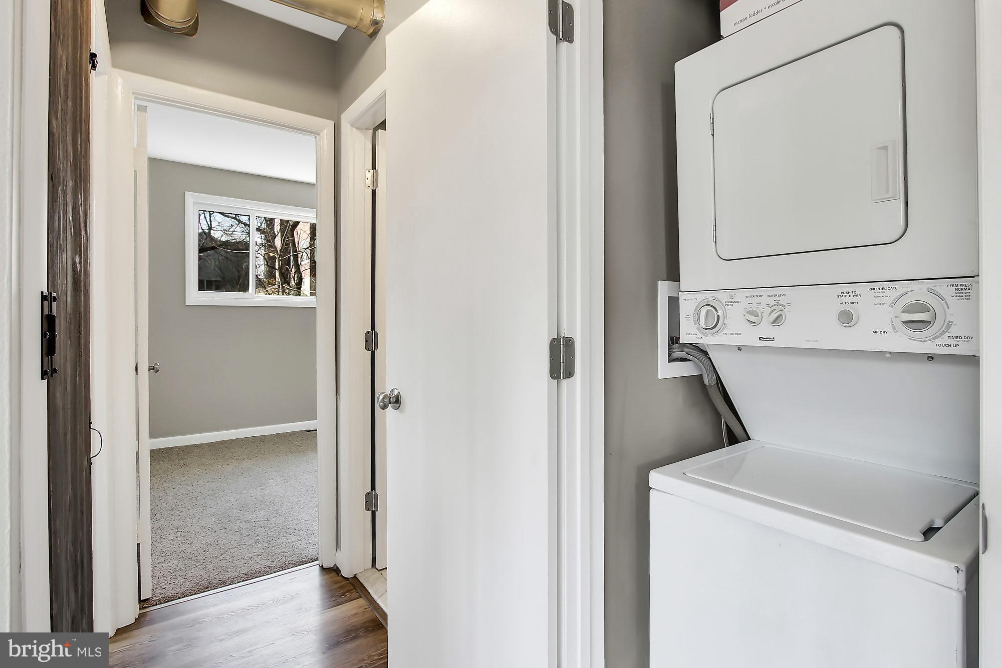 505 Epsom Road, Unit 2D Towson, MD 21286 - Photo 10 of 23 Stacked washer/dryer in unit!
