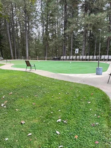 a view of a golf course