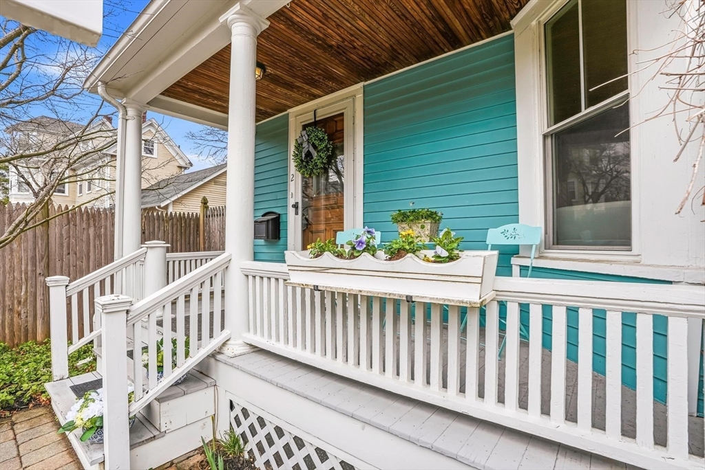 2 Maple Avenue Natick, MA 01760 - Photo 3 of 41 a view of a porch with wooden floor